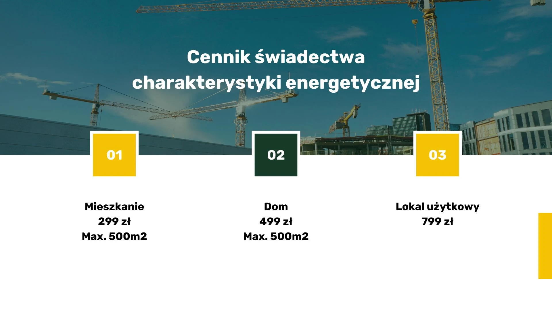 Cennik świadectwa charakterystyki energetycznej