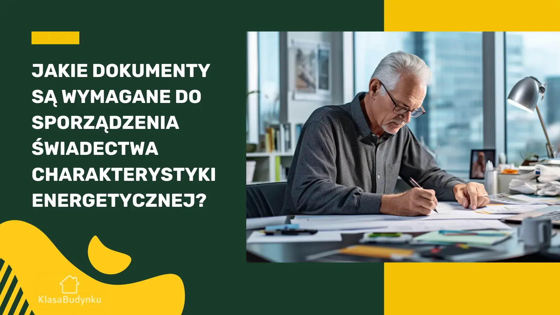 Jakie dokumenty są wymagane do sporządzenia świadectwa charakterystyki energetycznej?