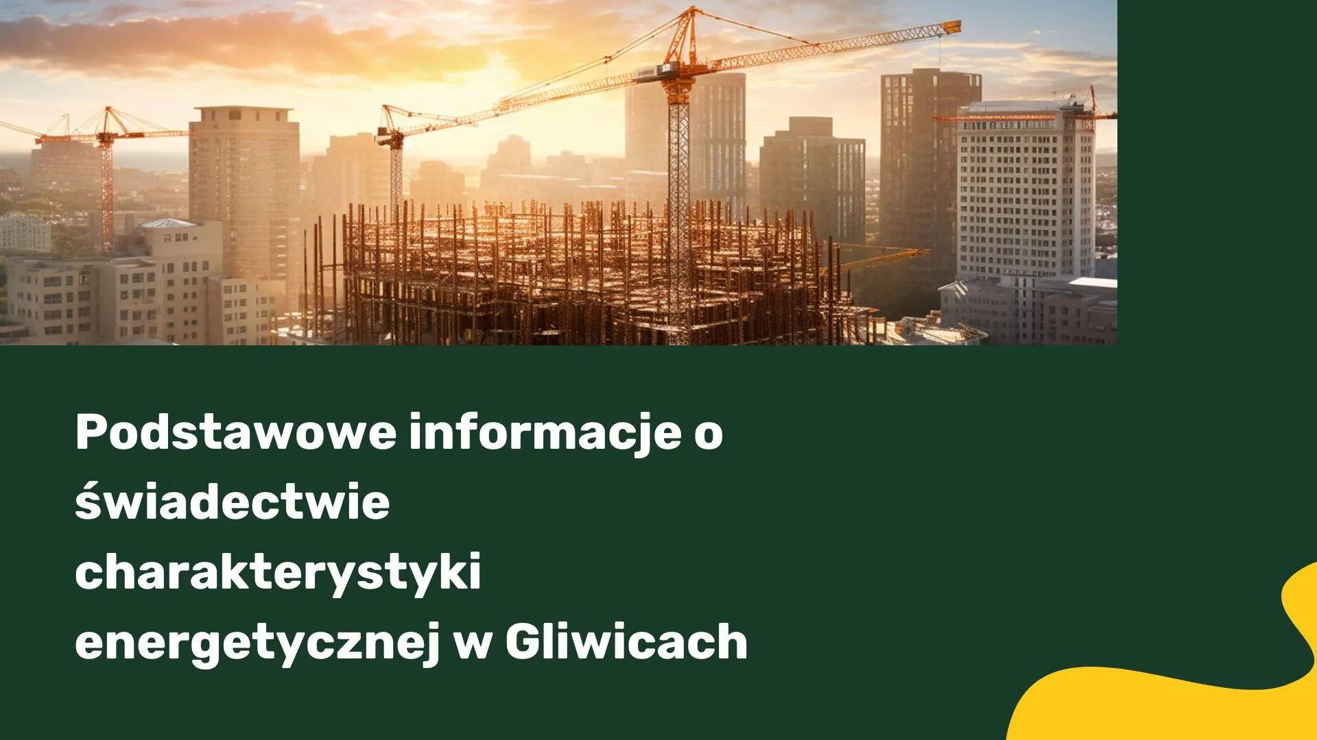 Podstawowe informacje o świadectwie charakterystyki energetycznej w Gliwicach