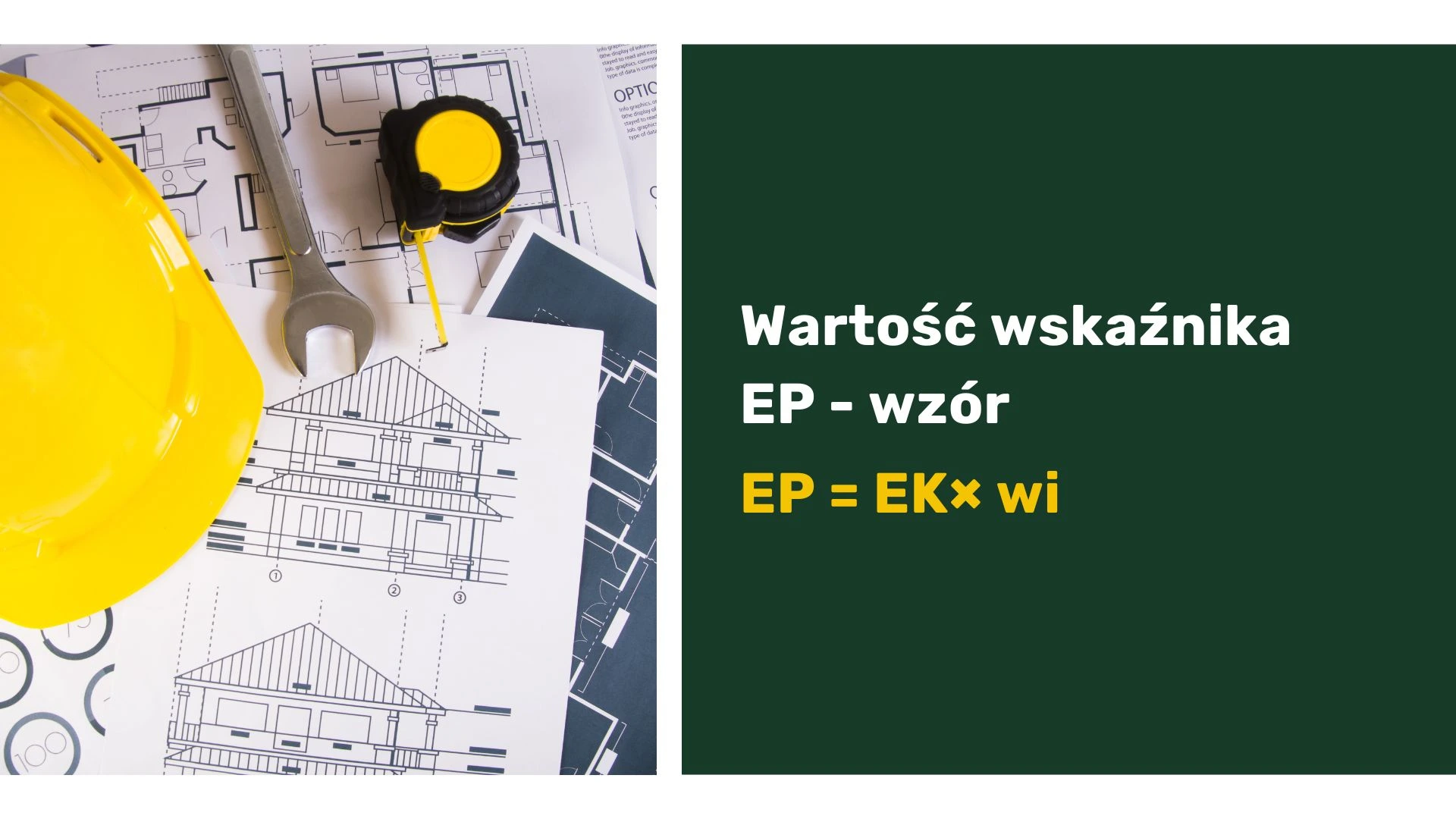 Wartość wskaźnika EP - wzór