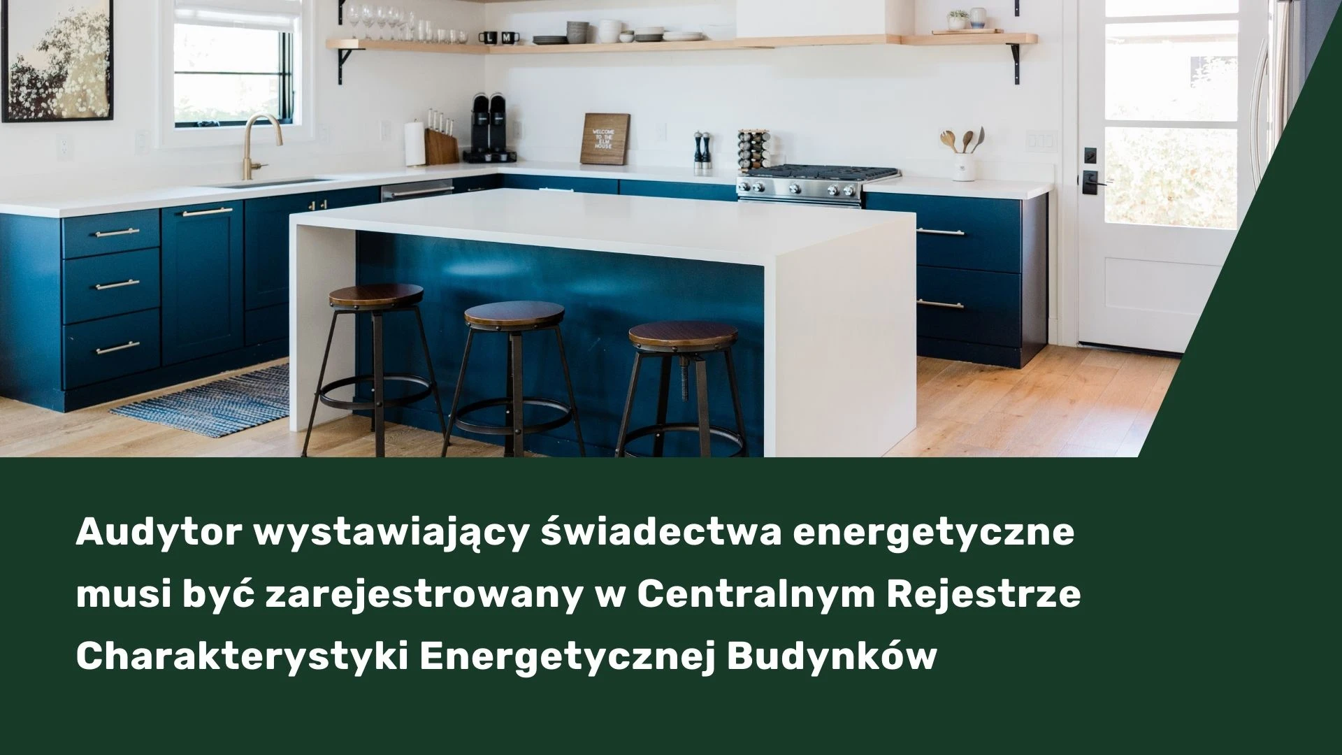 Audytor wystawiający świadectwa energetyczne musi być zarejestrowany w Centralnym Rejestrze Charakterystyki Energetycznej Budynków