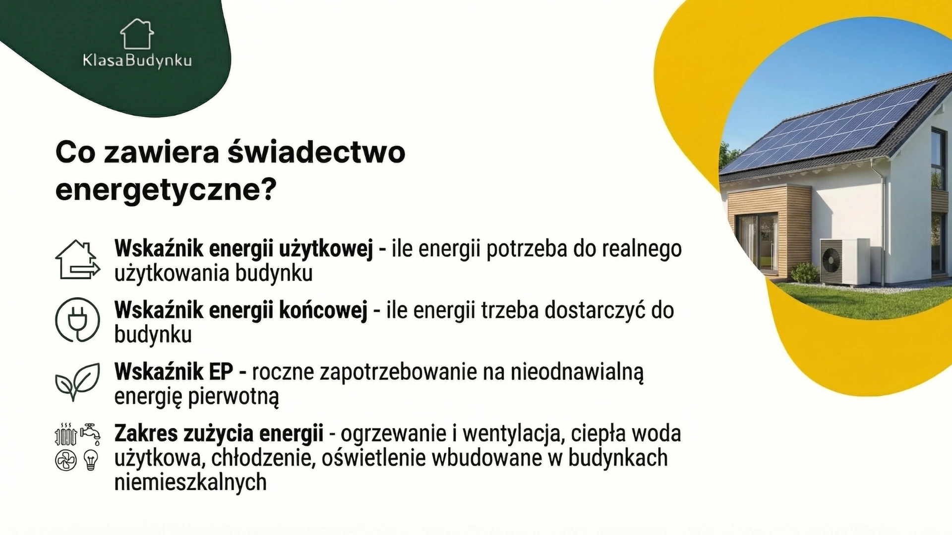 Co zawiera świadectwo energetyczne?